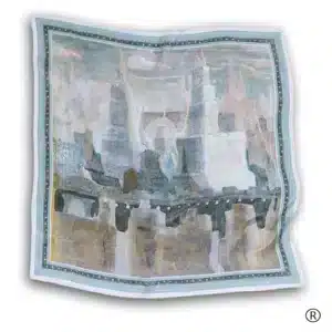 Šilkinė skara – „Miestas“-001
