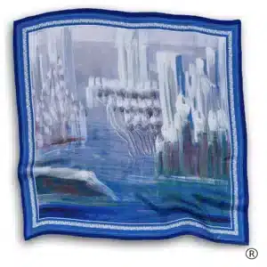 Šilkinė skara – „Pasaulio sutvėrimas VI“-001