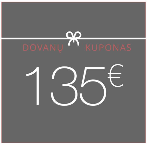 135 Eur vertės dovanų kuponas
