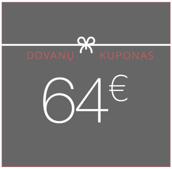 64 Eur vertės dovanų kuponas