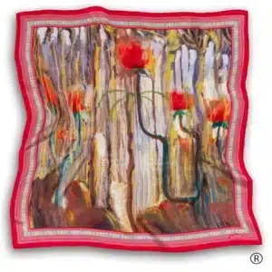 Šilkinė skarelė – „Pasaulio sutvėrimas IX“-001