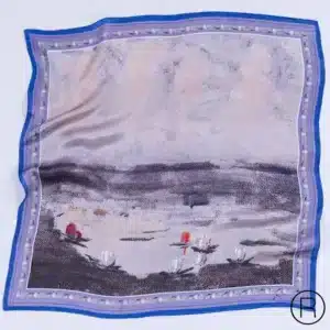 Šilkinė skarelė – „Vakaras“-001